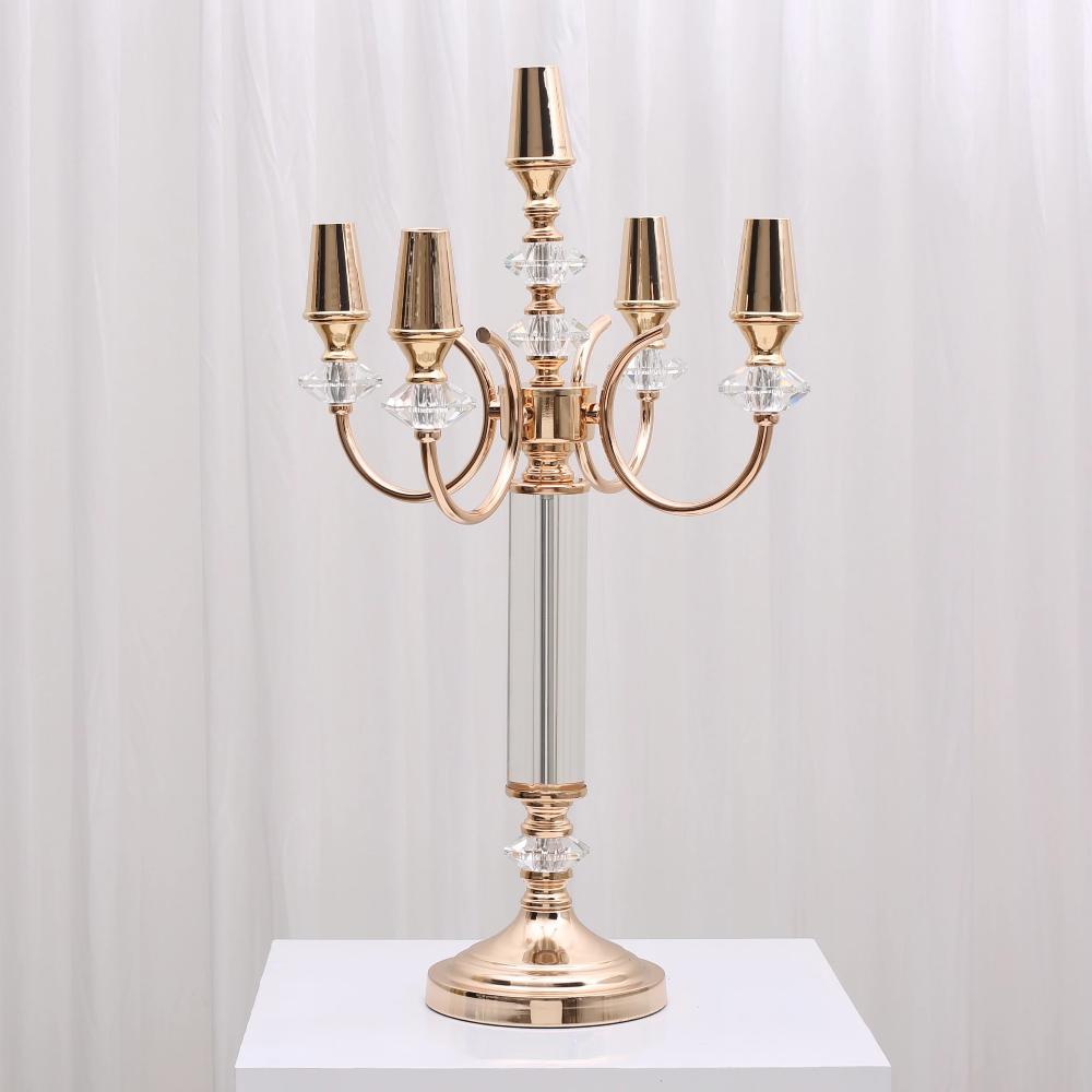 Sienna 5 Arm Candelabra Gold