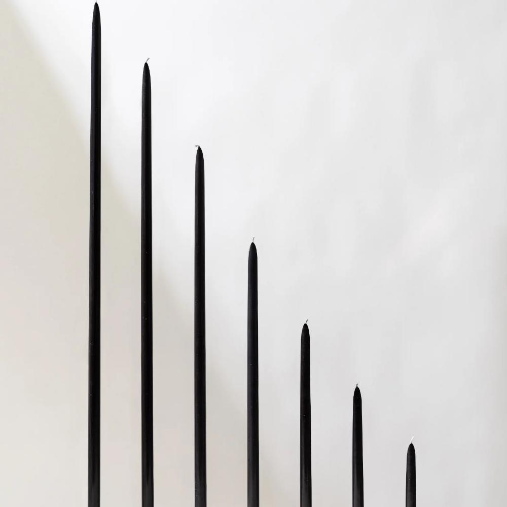Black Taper Candles