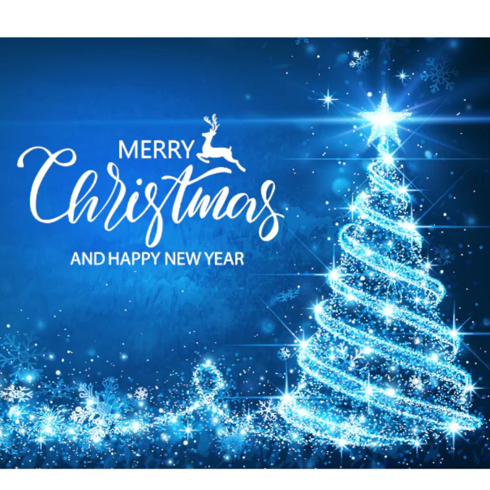 Merry Christmas and Happy New Year Rectangle Backdrop