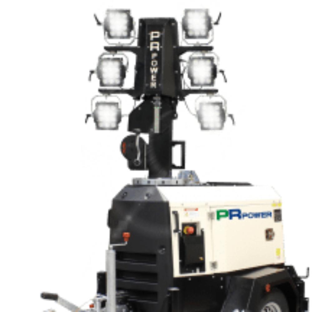 Light Tower – 4x LED Head Trailer Mounted