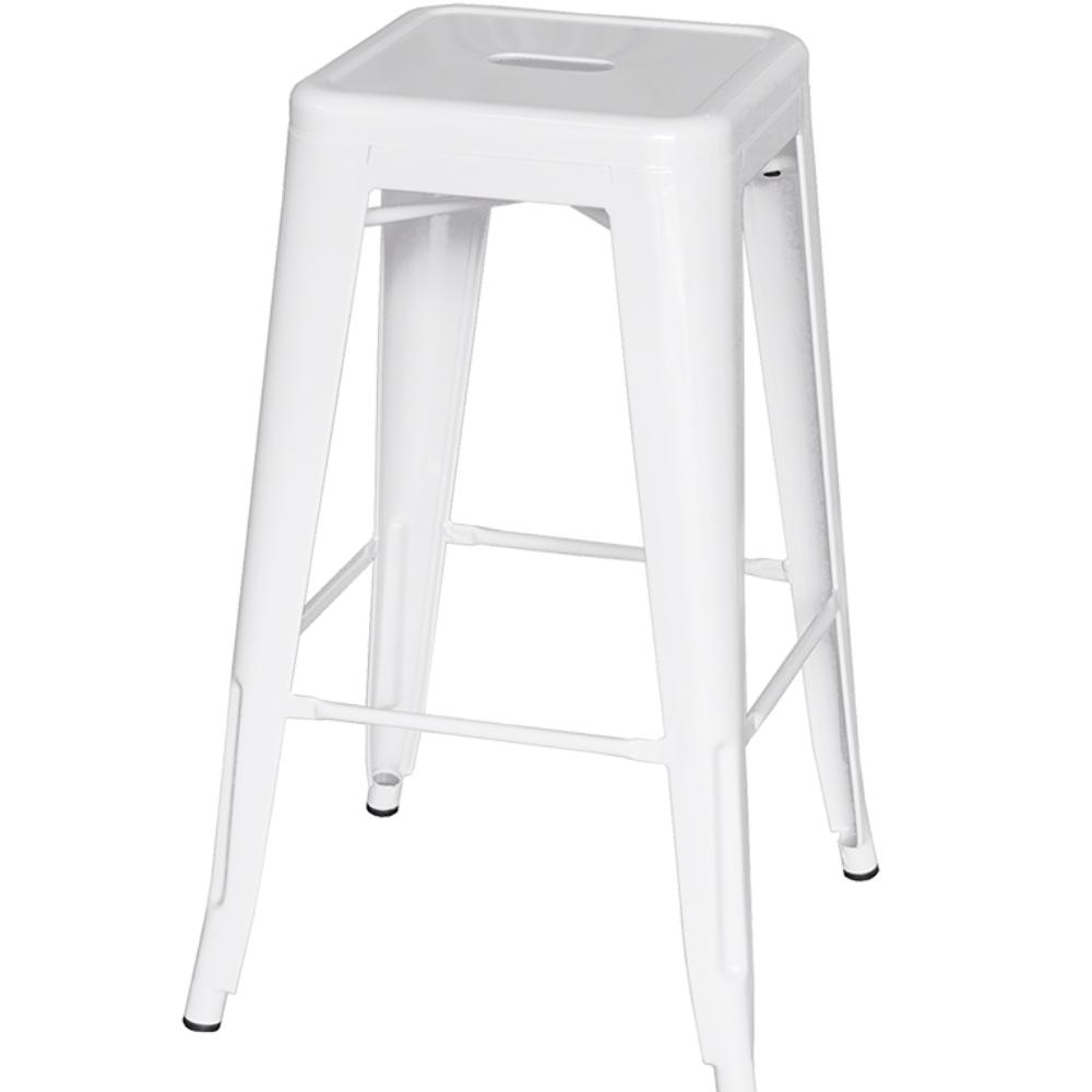 Bar Stool - White Tolix