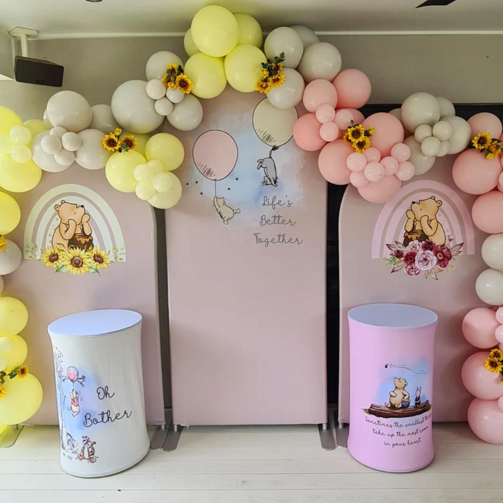 Winnie the Pooh Arch Backdrop Trio package