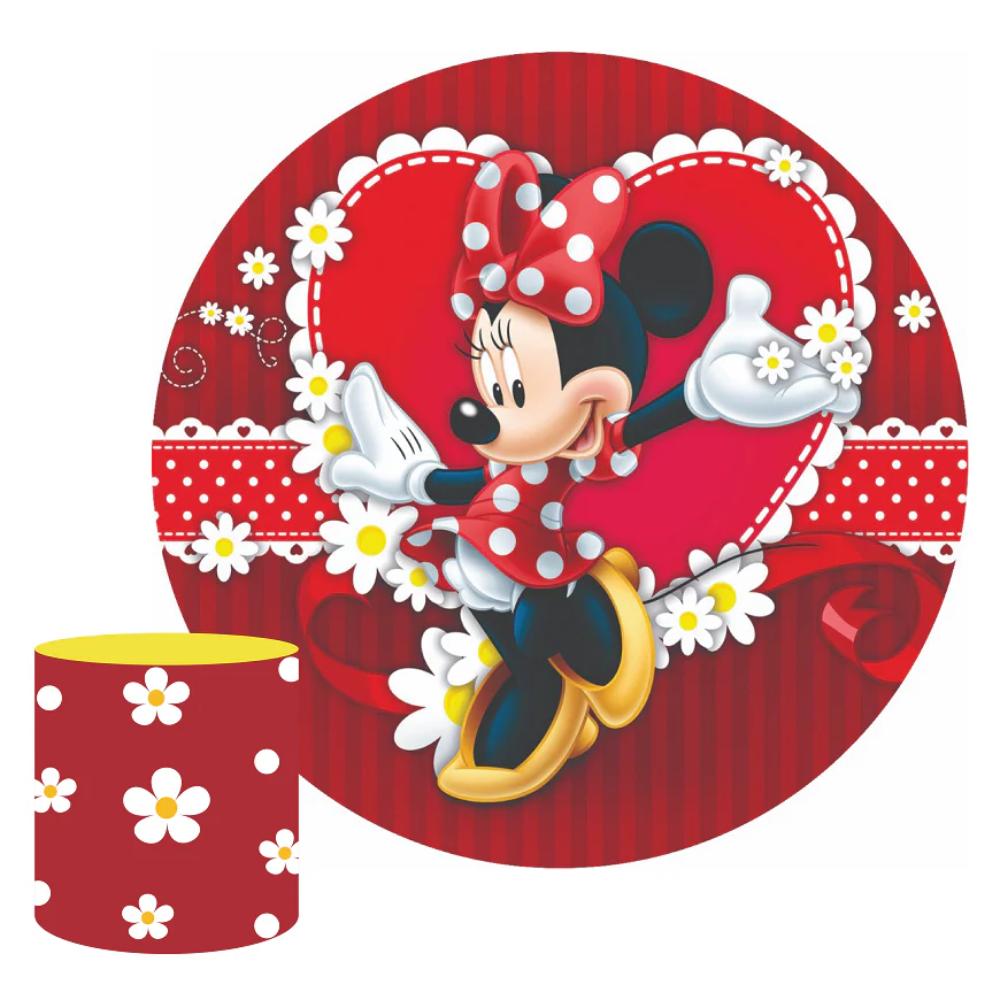 Minnie Mouse Round Backdrop Package