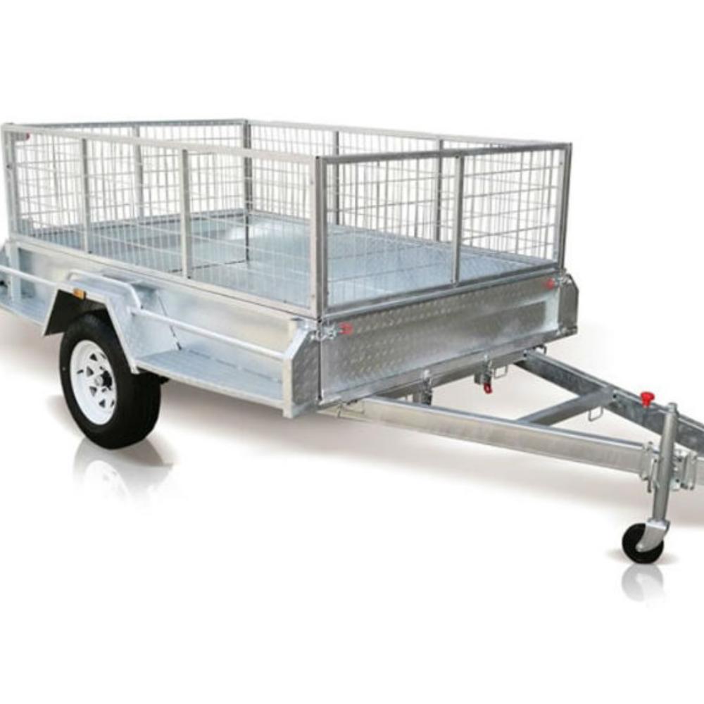 8’x5′ Box trailer with 900mm cage