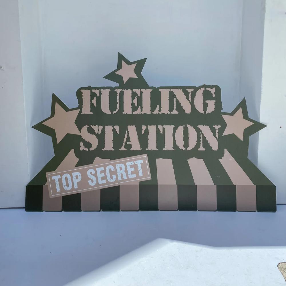 Army Fuel Station Cut Out
