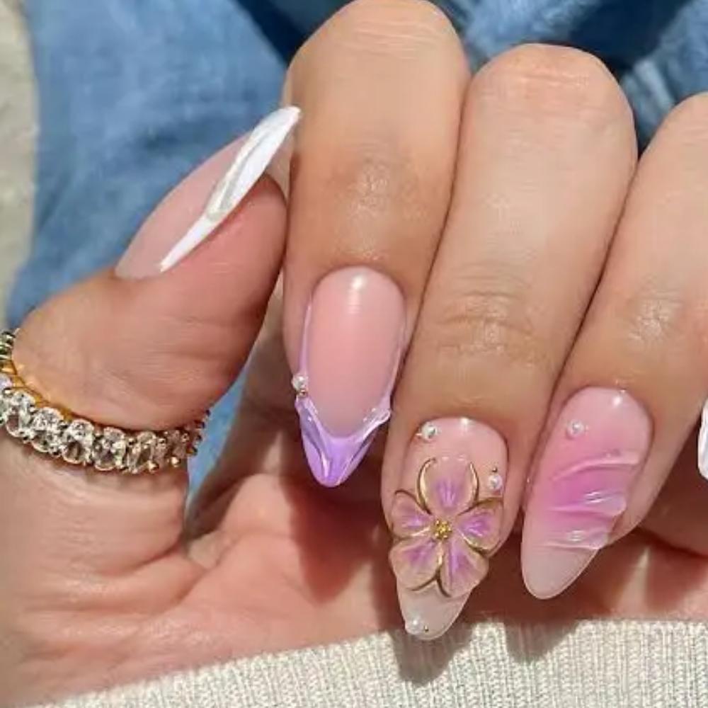 flower shape nail