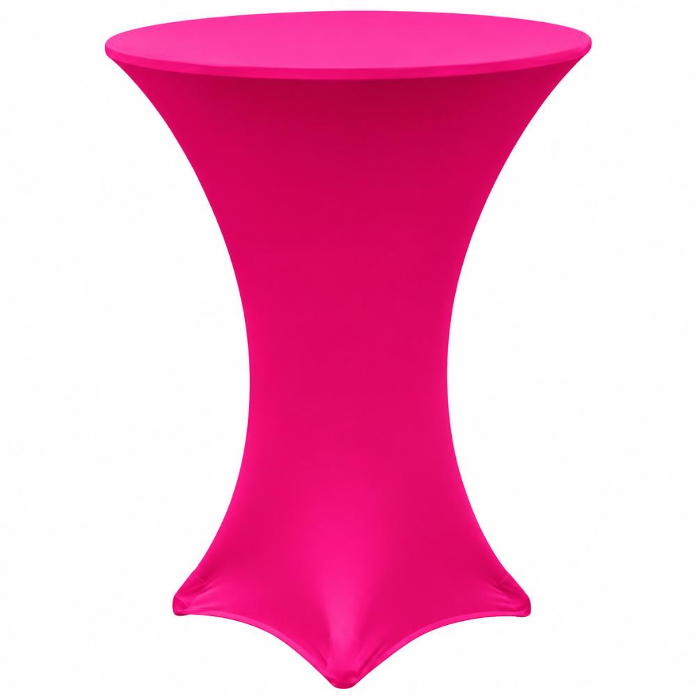 Dry Bar Table Cover - Hot Pink Spandex / Lycra (Full Length)