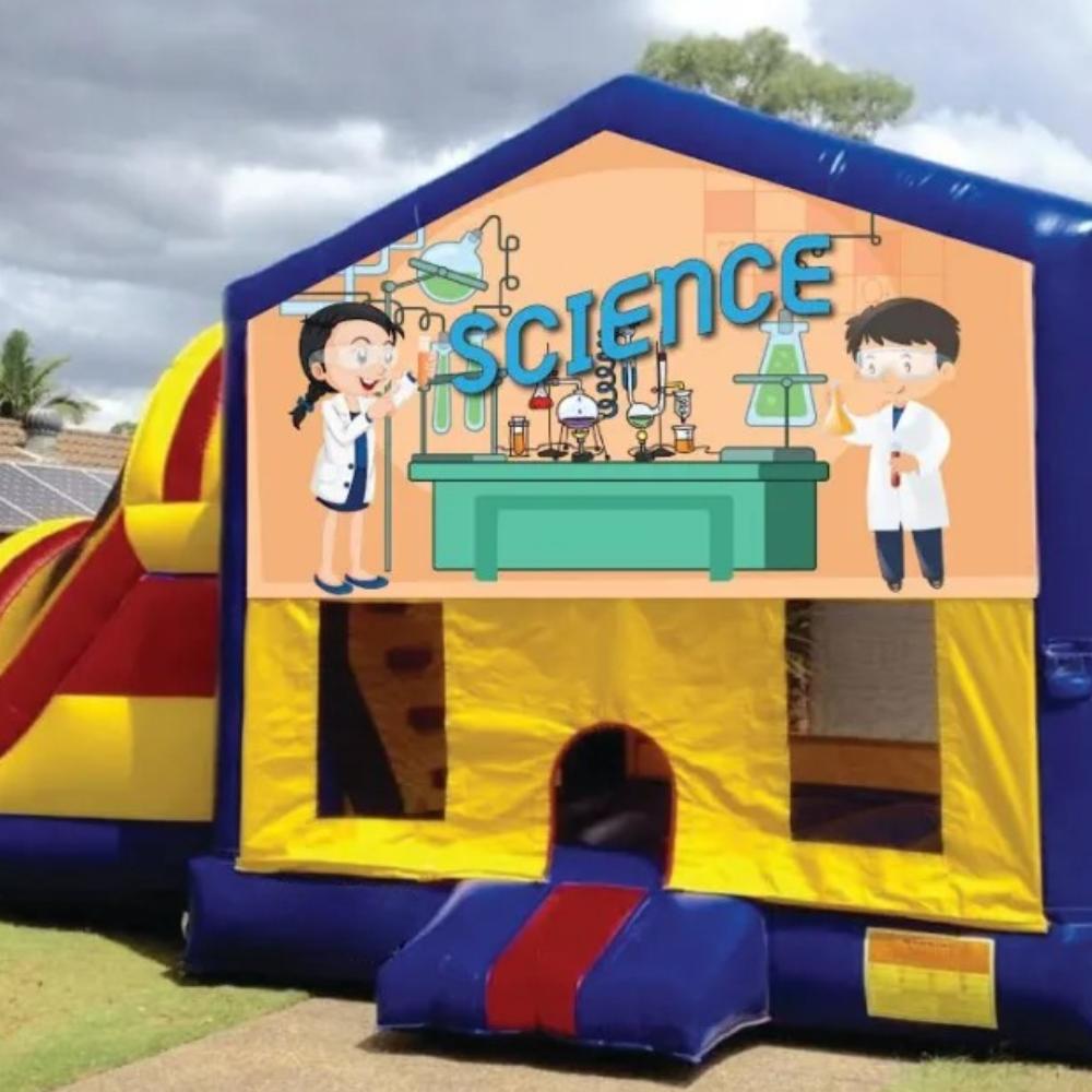 Science Large Banner Jumping Castle