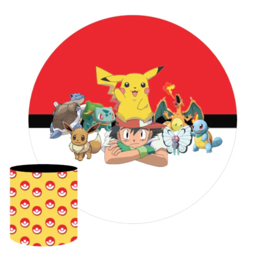 Pokemon New Round Backdrop Package