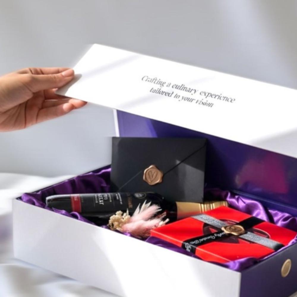 Premium Chocolate & Wine Valentine’s Hamper Gift Set (18+)