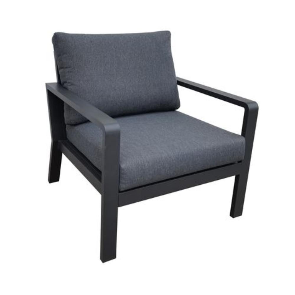 Armchair - Single - Solaris - Black Frame - Cushion Type