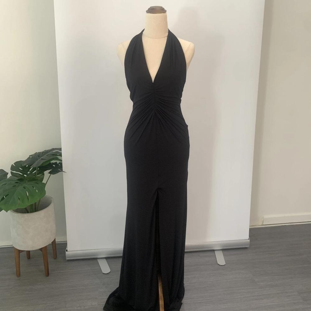 Zachary Black Halter Dress Size M
