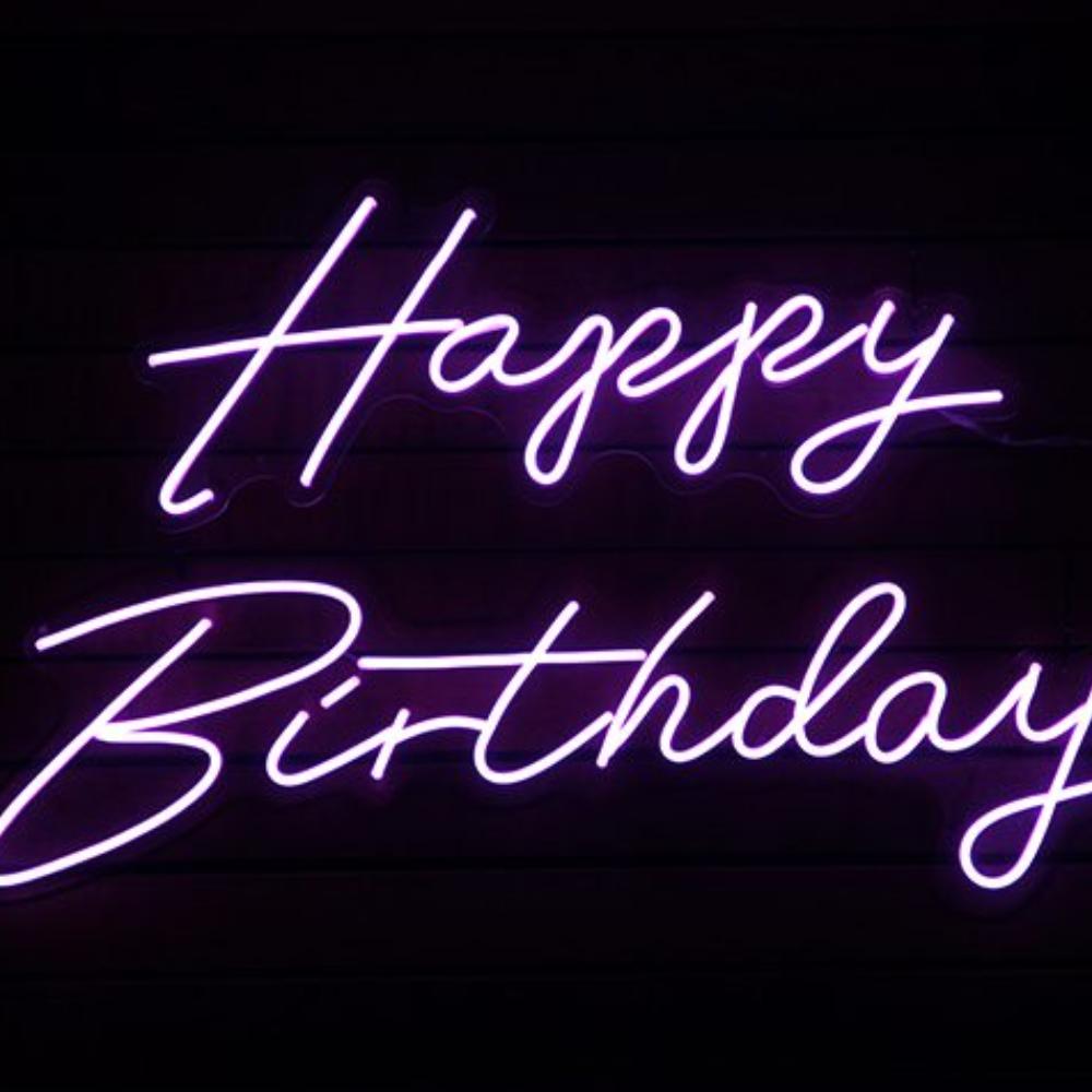 Happy Birthday Neon Sign