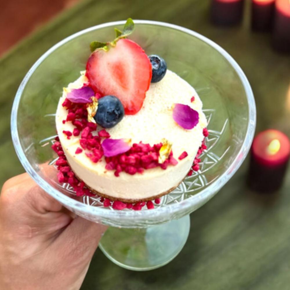 Premium Baked Cheesecake With Fruit Topping –  Catering Delivery