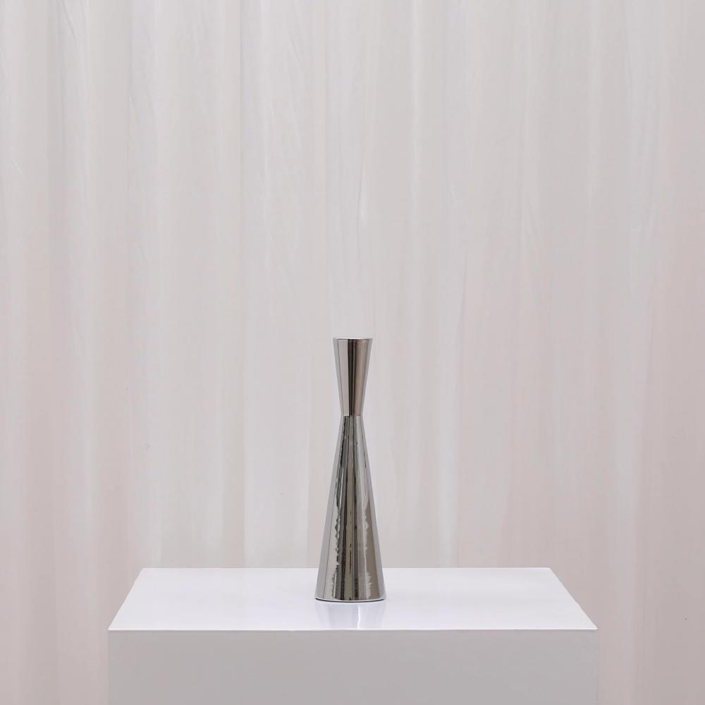 Eva Candlesticks - Large/Silver