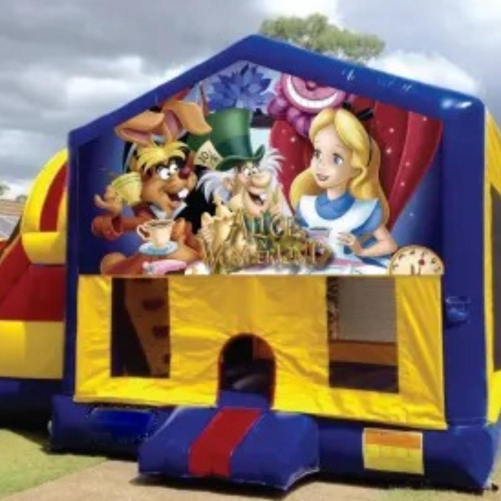 Alice in Wonderland Large Banner Jumping Castle