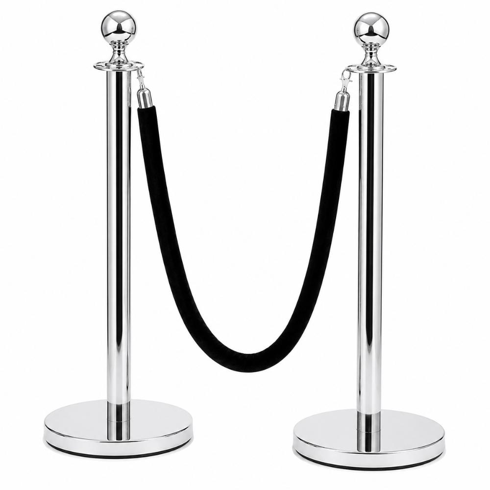 Black Bollard Rope (Silver)