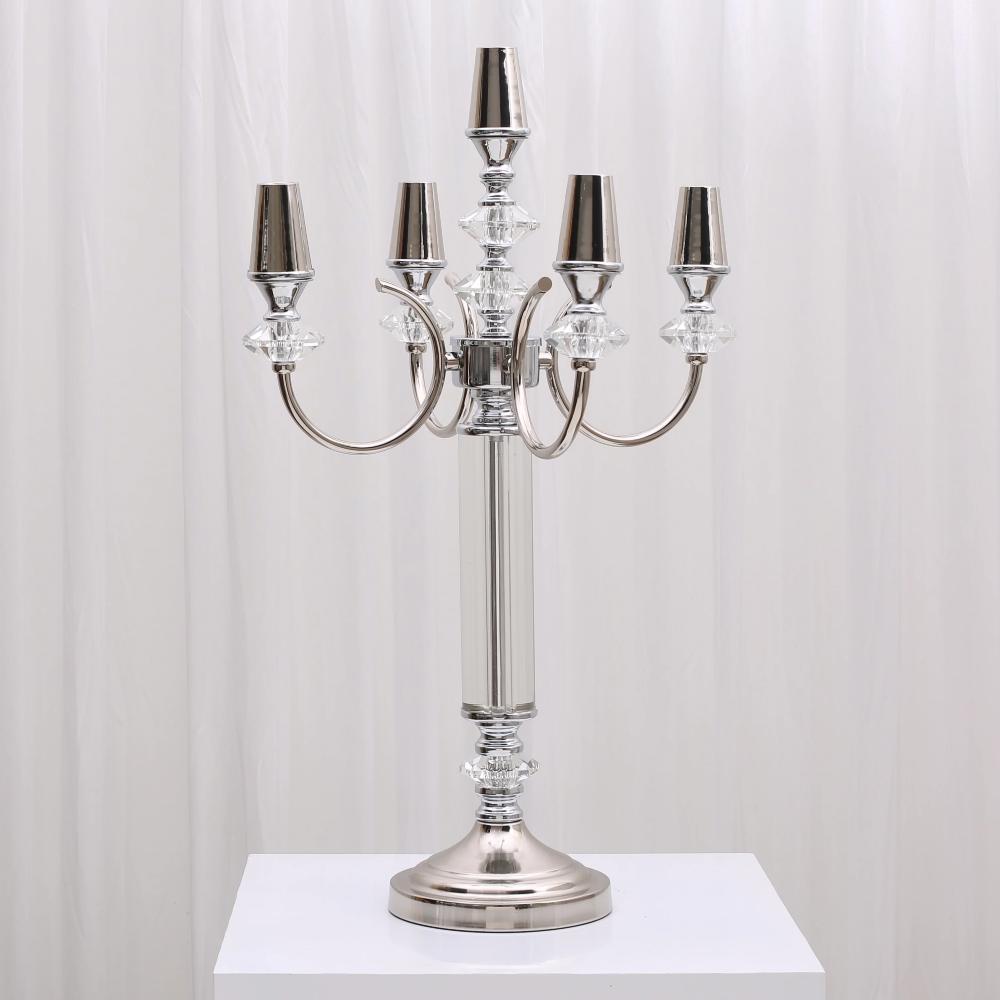 Sienna 5 Arm Candelabra - Silver
