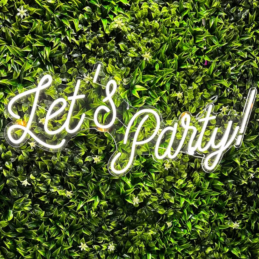 Let's Party neon sign