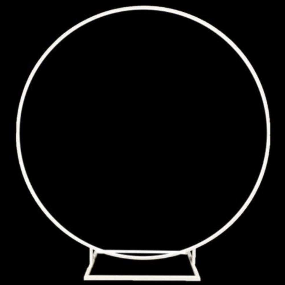 White Circle Frame Hire Do It Yourself (high quality)