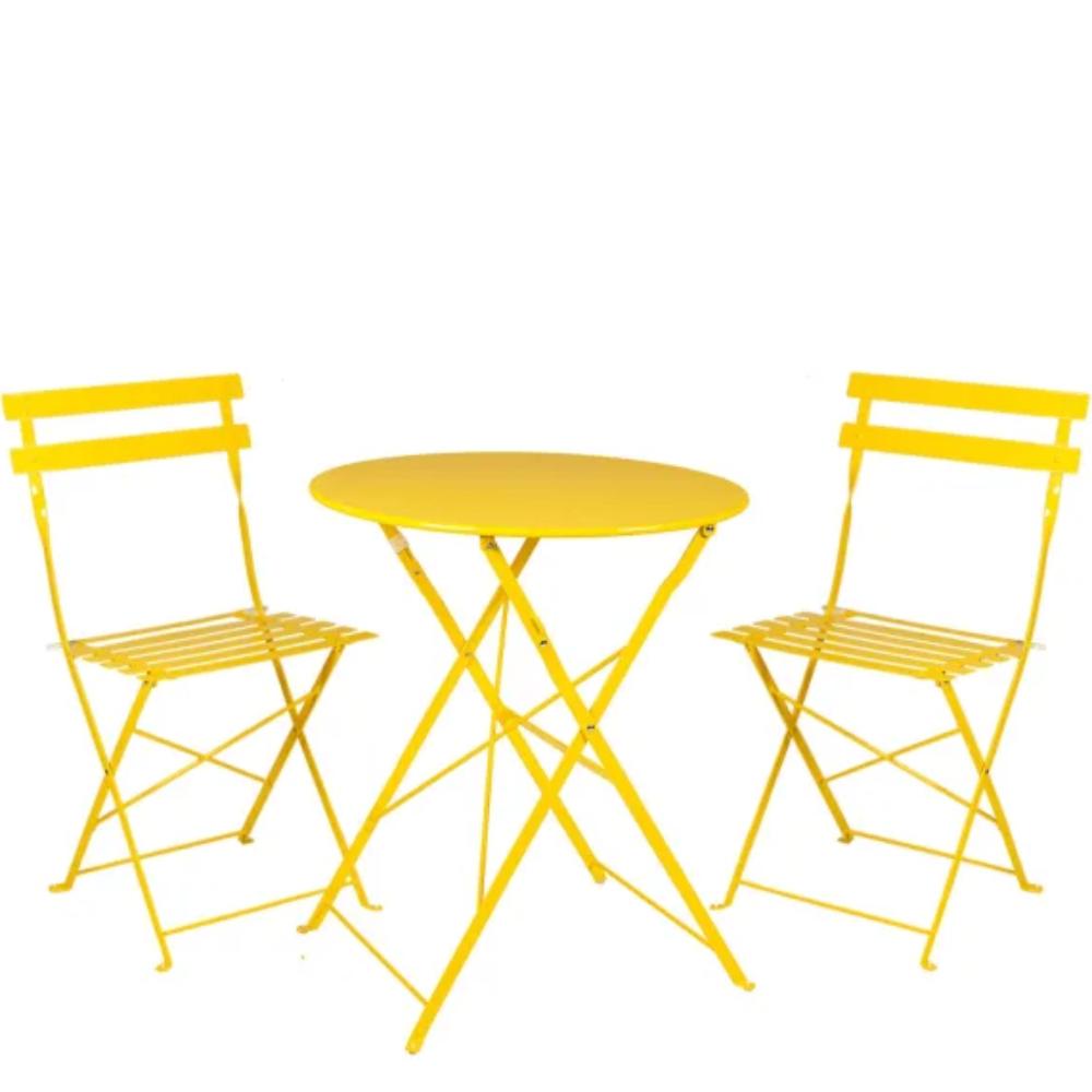 Table and Chairs Set Yellow