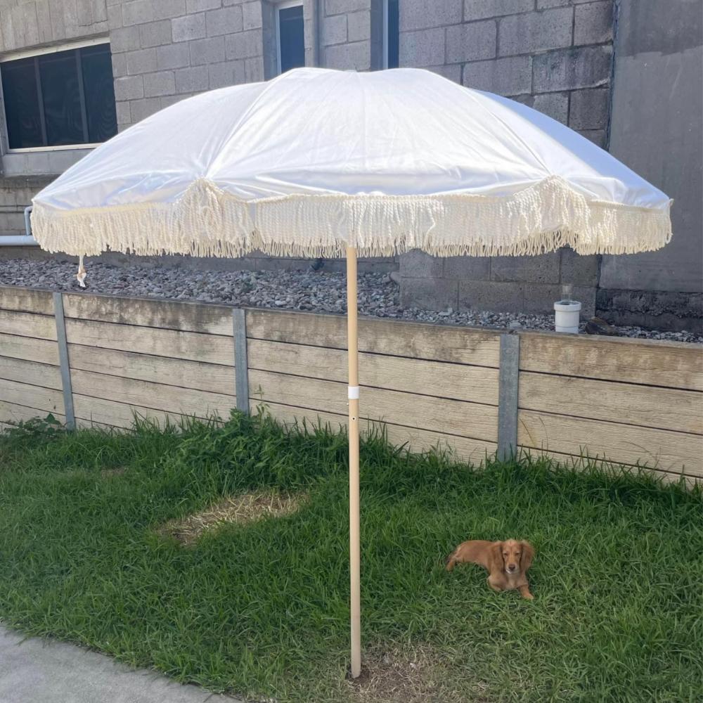 Umbrella - White 1.8 White Land & Sand