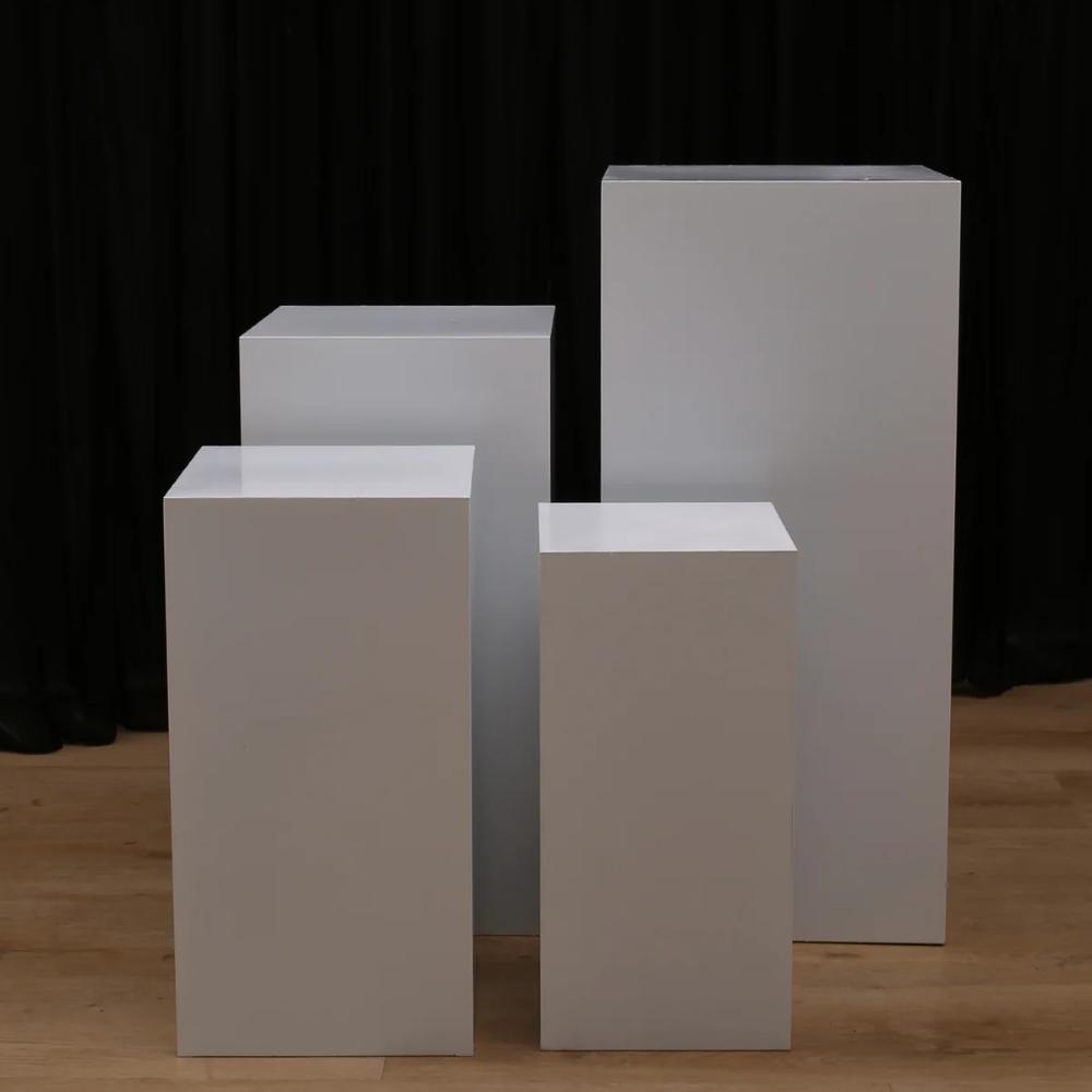Frances Plinth White - 80cm High