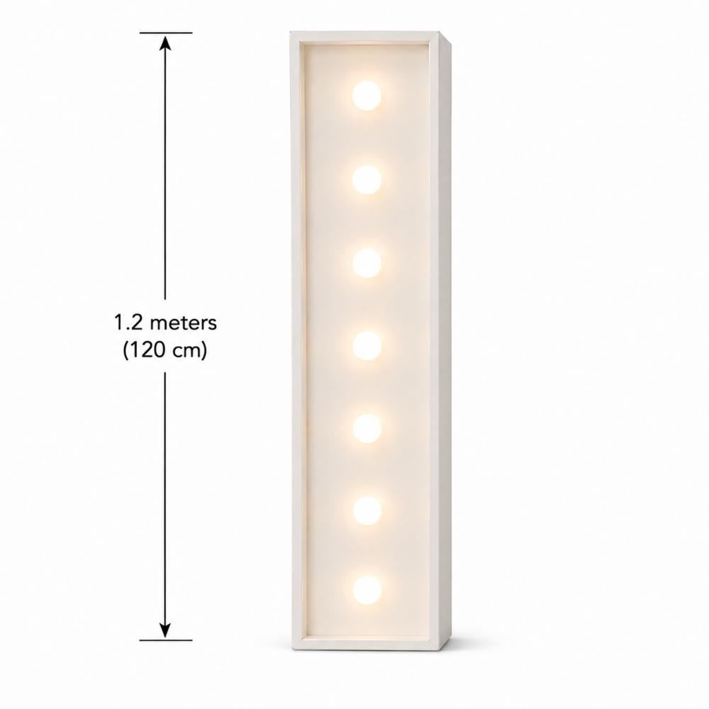 LED 1.2m Light Up Letter 'I' White