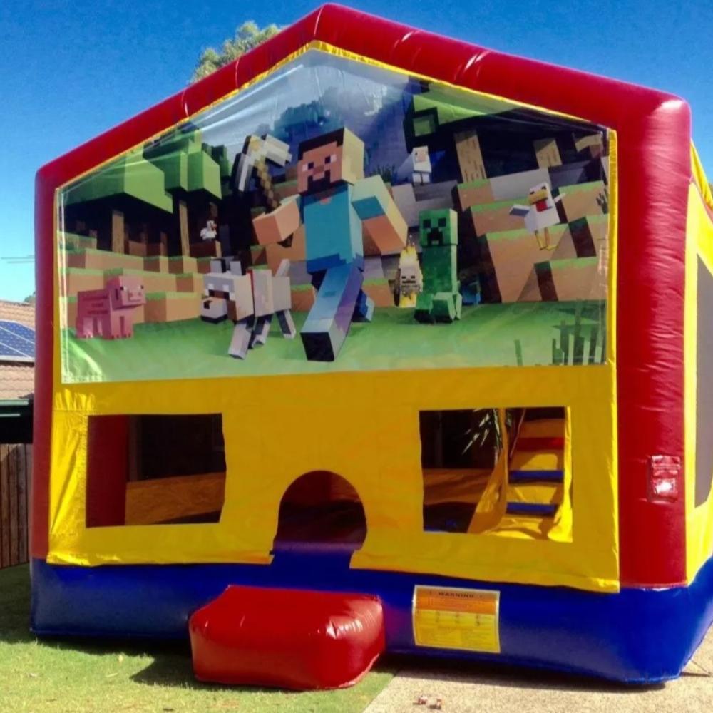 Minecraft Medium Banner Jumping Castle