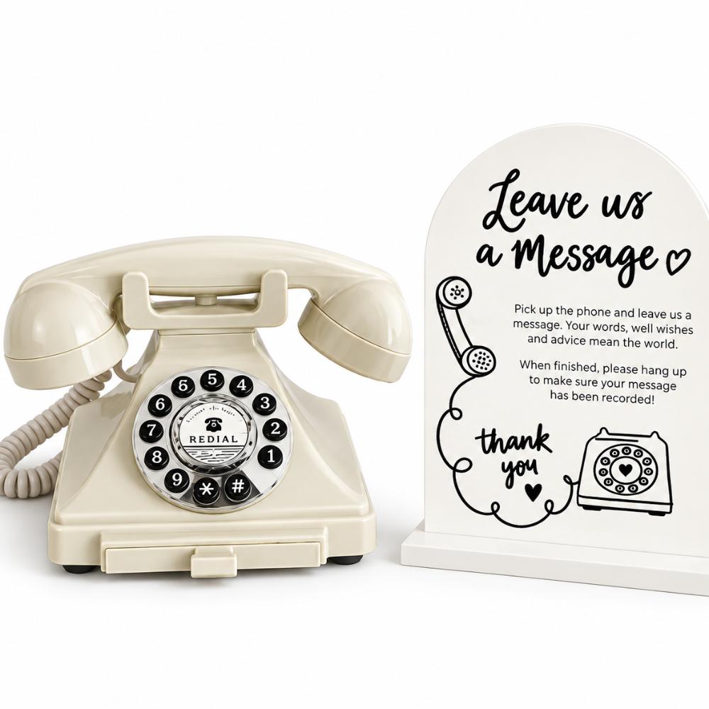 Vintage Telephone Audio Guestbook (USB)