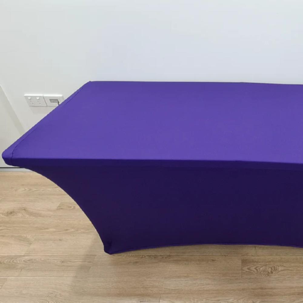 Purple 6ft Trestle Table with Tablecloth