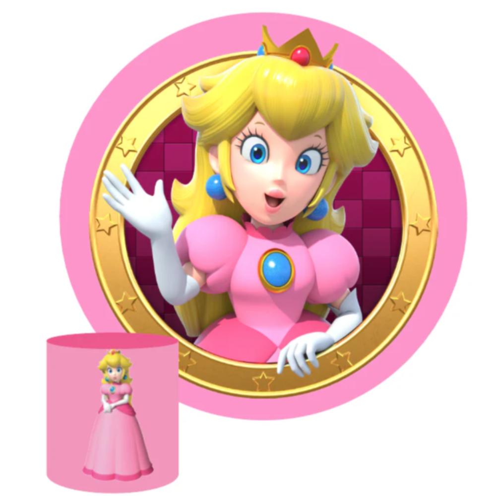 Princess Peach Round Backdrop package