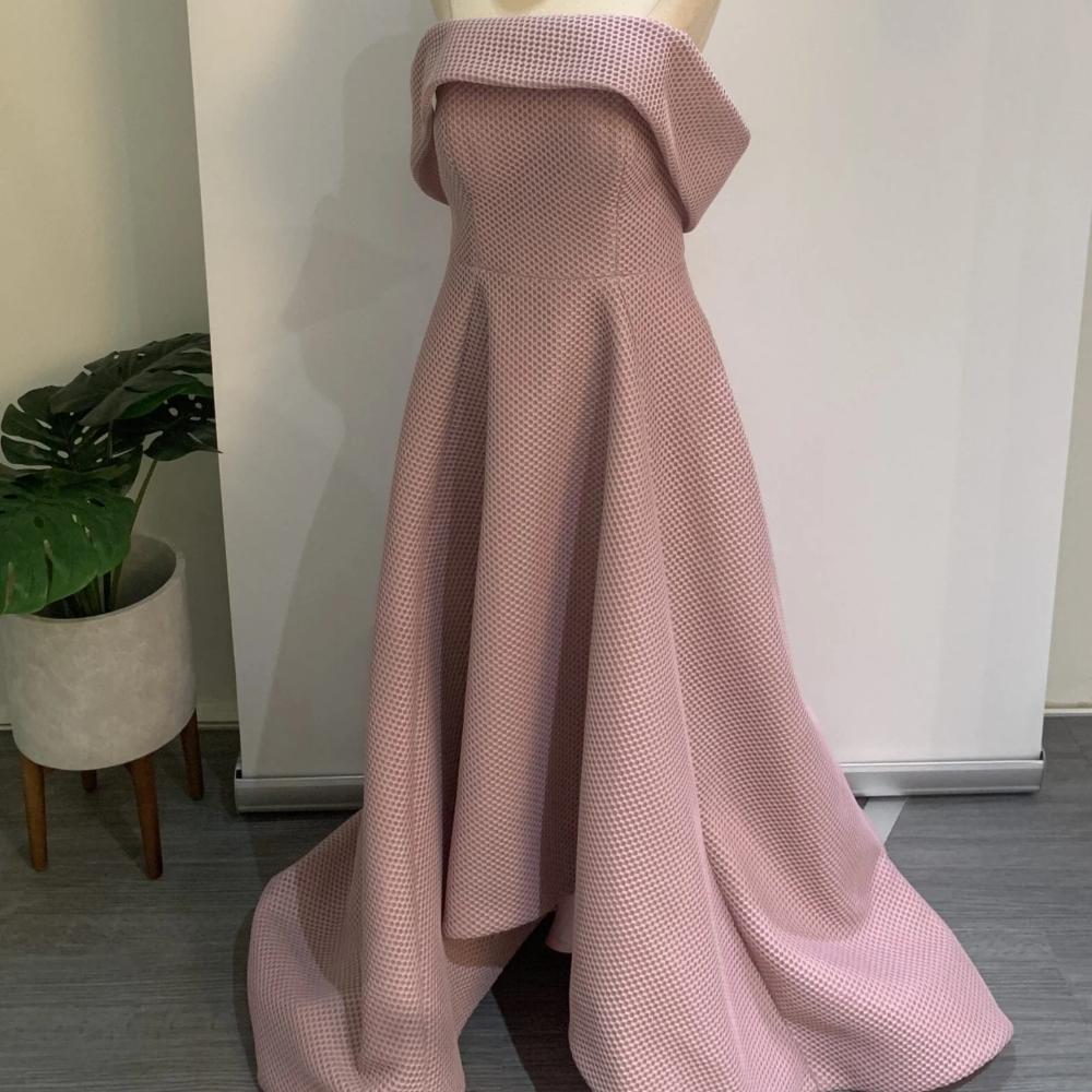 Bariano Aveline Off Shoulder In Dusty Pink