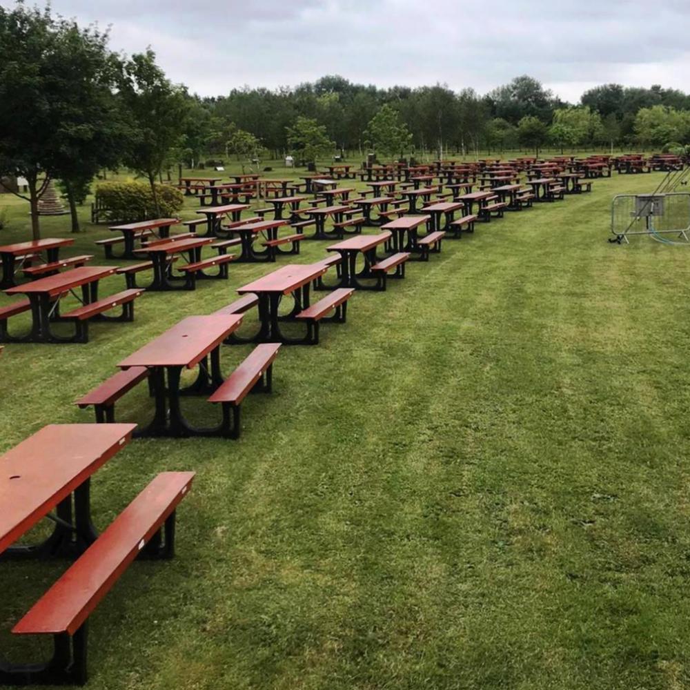 Picnic tables