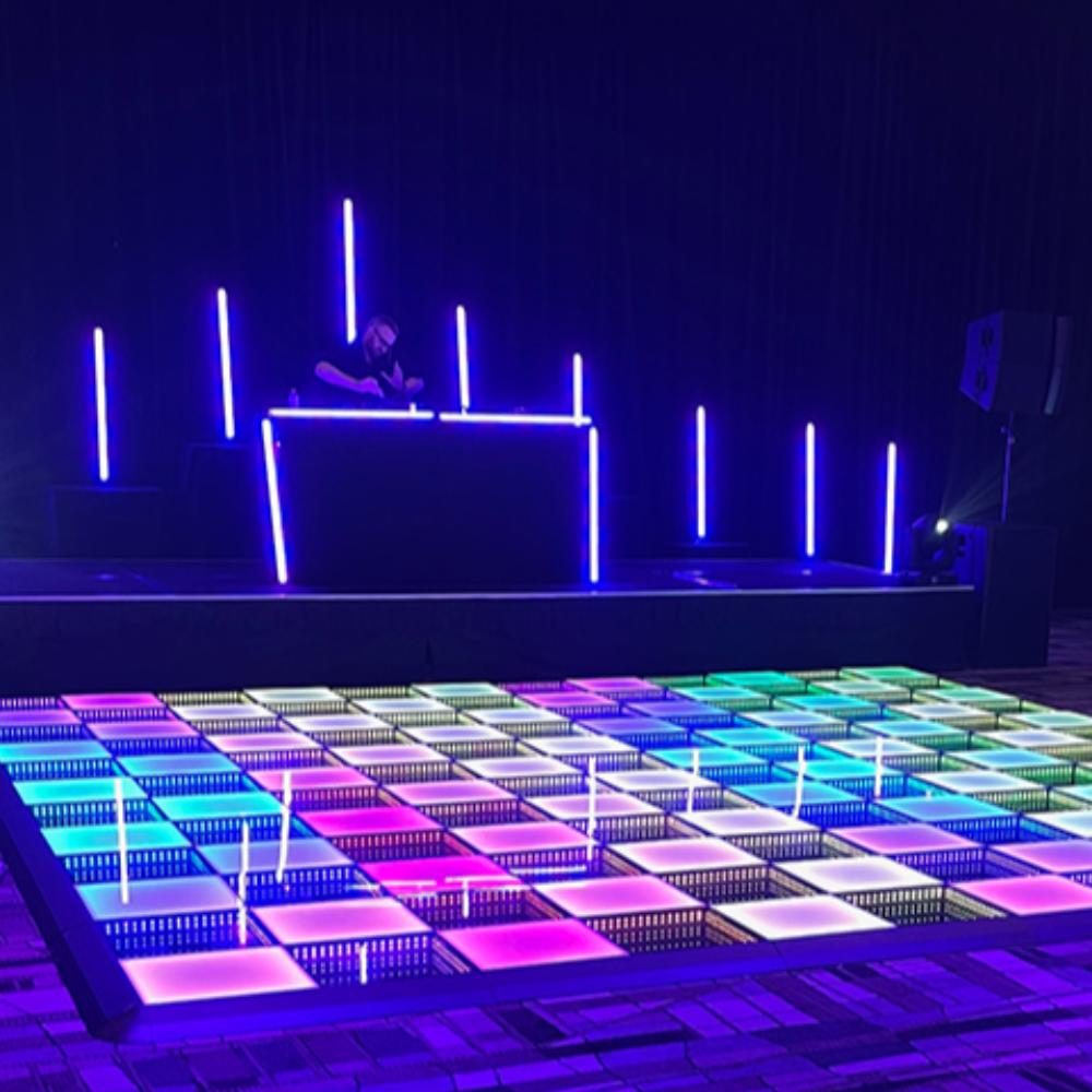 3D LED Glow Dance Floor - 6m x 6m