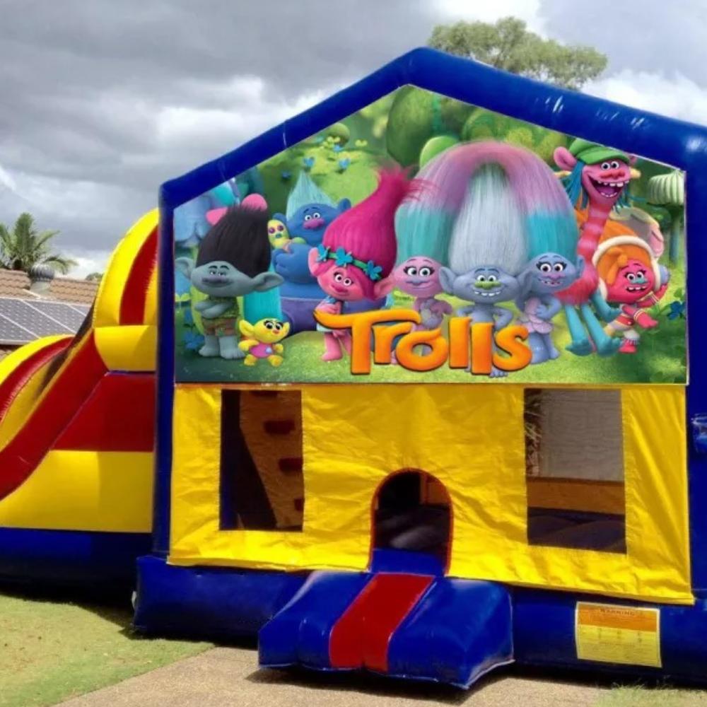 Trolls Large Banner Jumping Castle