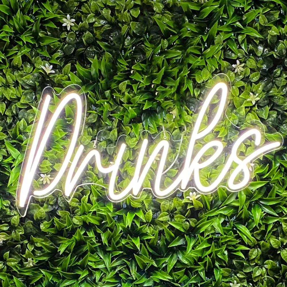 Drinks neon sign