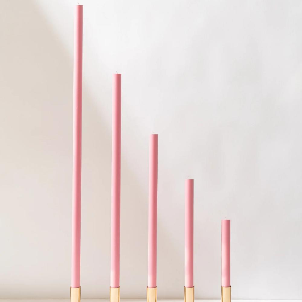 Petal Pink Cathedral Candles