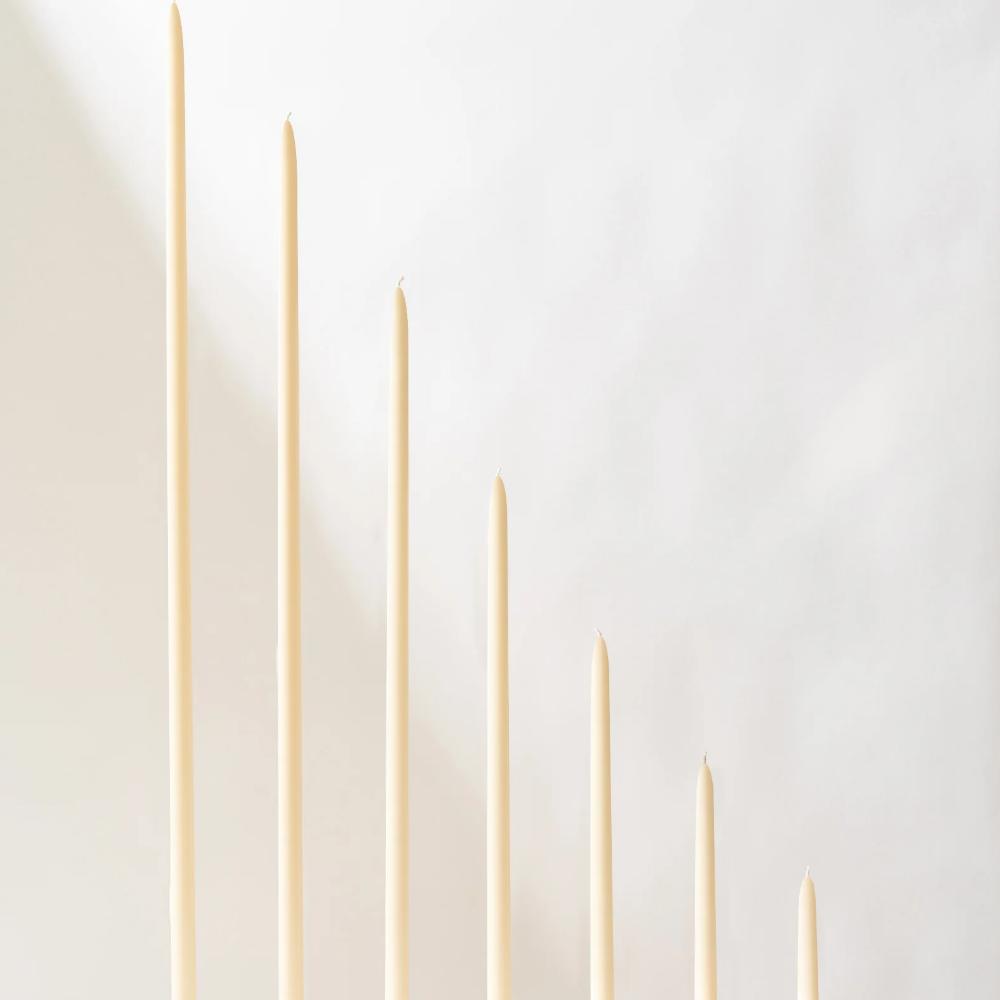 Ivory Taper Candles
