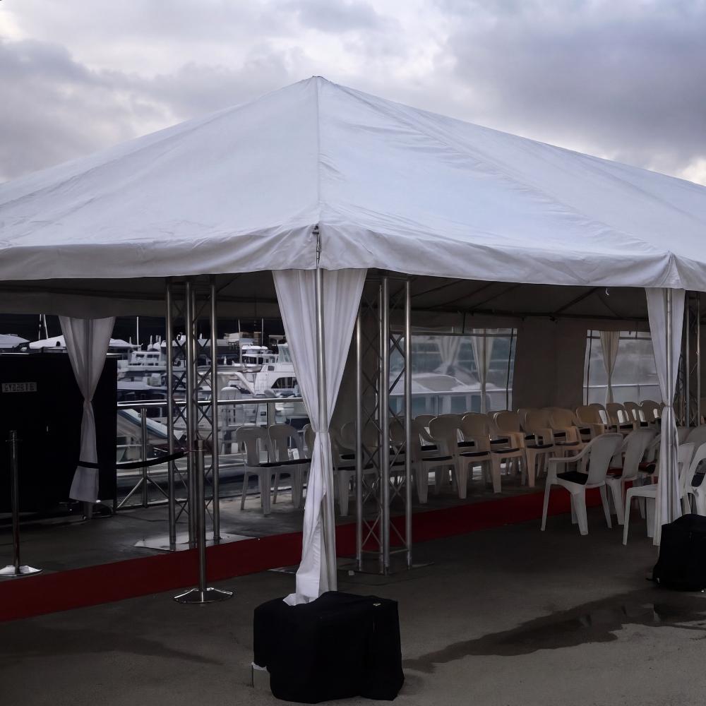 Weighted 6m x 21m Marquee