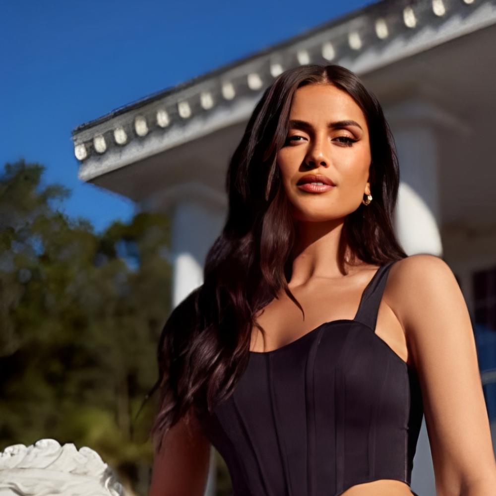 Alamour the Label Mitzi Bustier Corset Top Black Size S