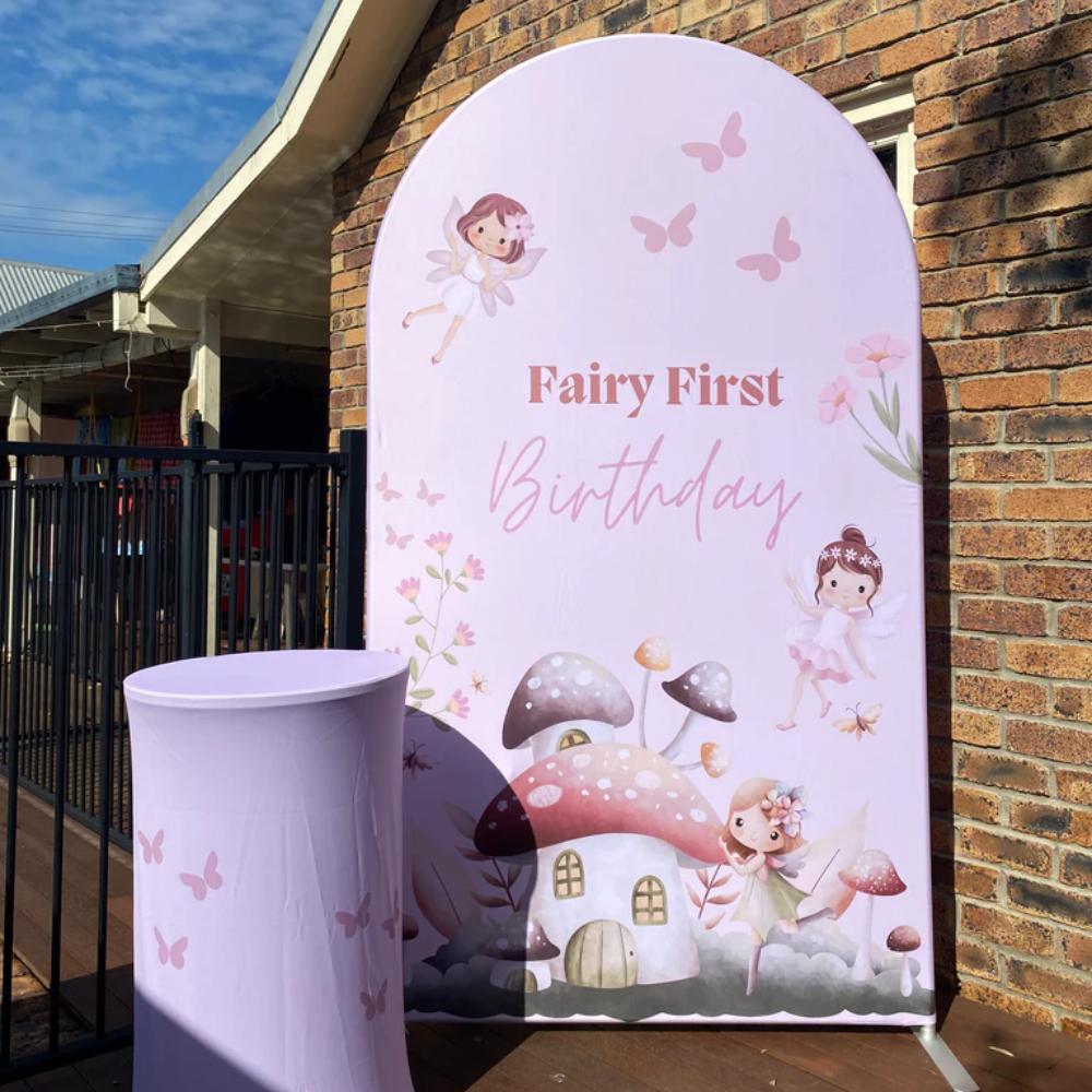 Fairy First Birthday Backdrop package