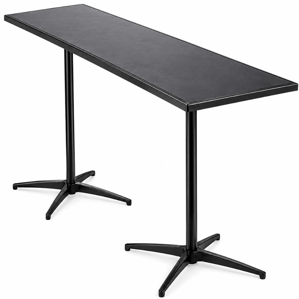 Table - High Bar / Cocktail Table in Black 1.8 m long