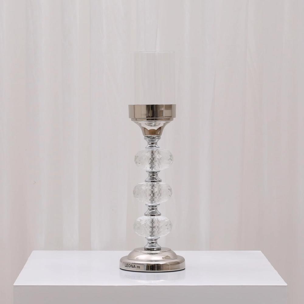 Ana Candlestick - Medium/Silver
