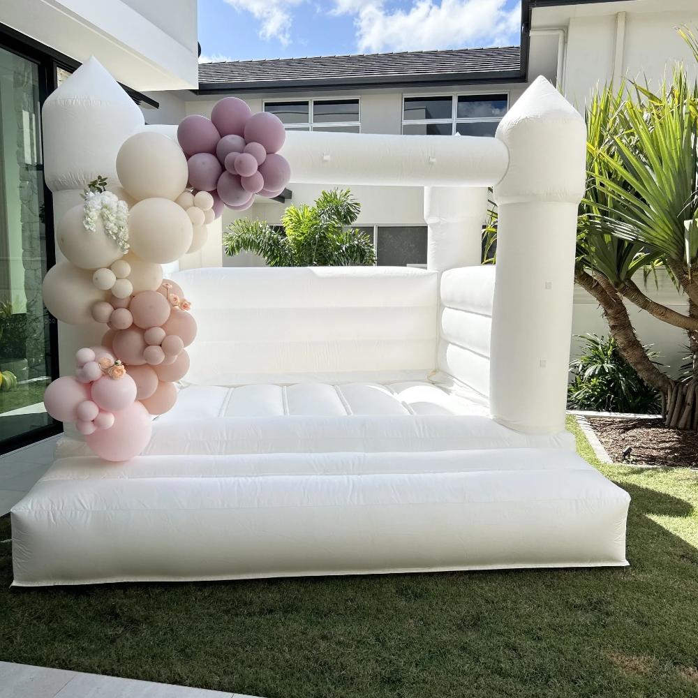 3 x 3 Toddler White Jumping Castle