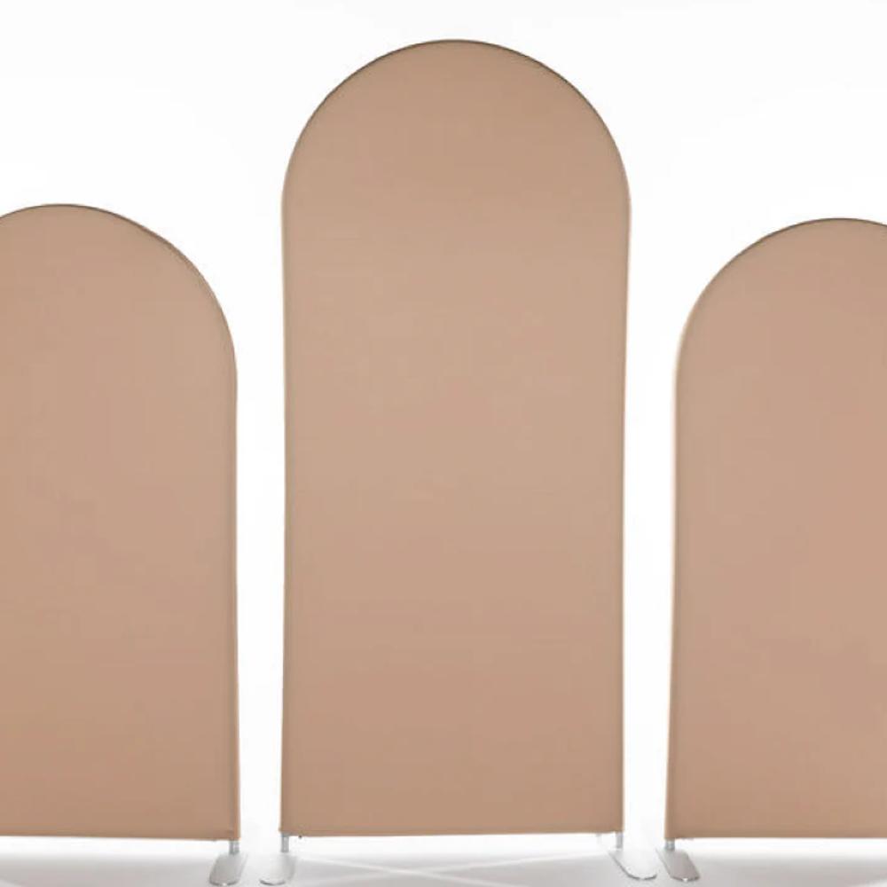 Beige Arch Trio Backdrop