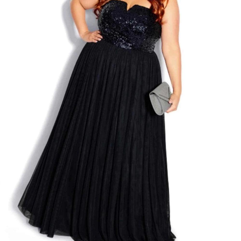 City Chic Radiance Maxi Dress Blue Size 16