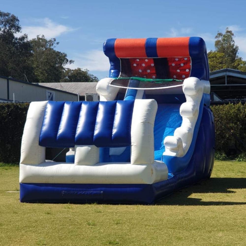 Blue Wave Inflatable Waterslide