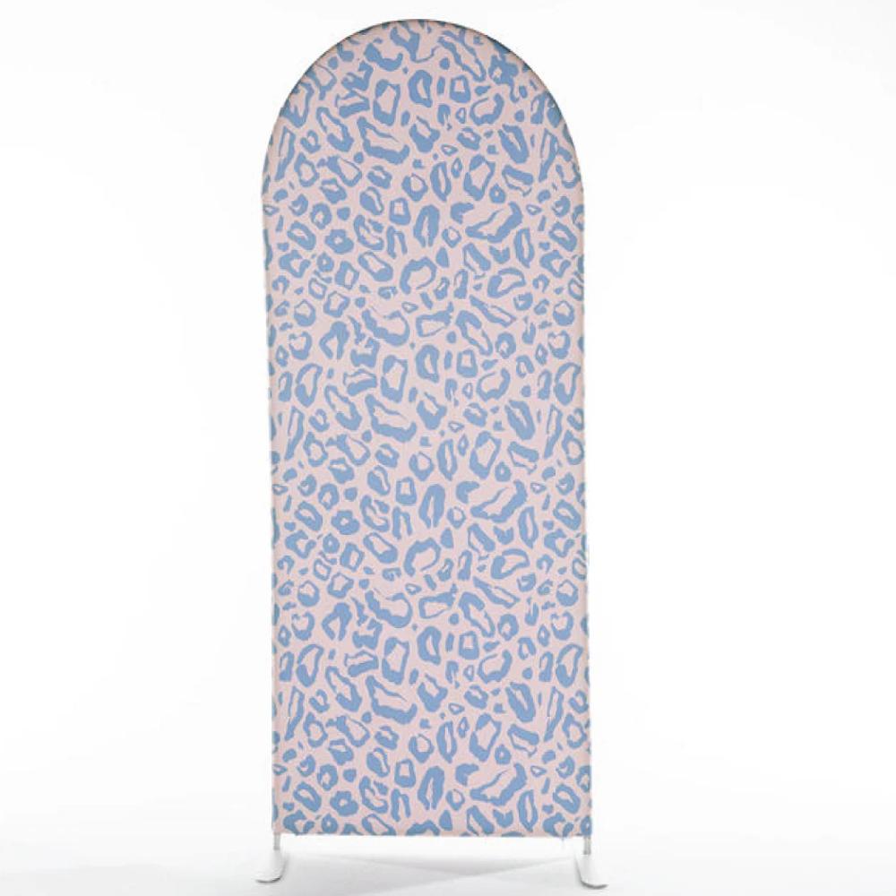 Cheetah Arch Backdrop blue