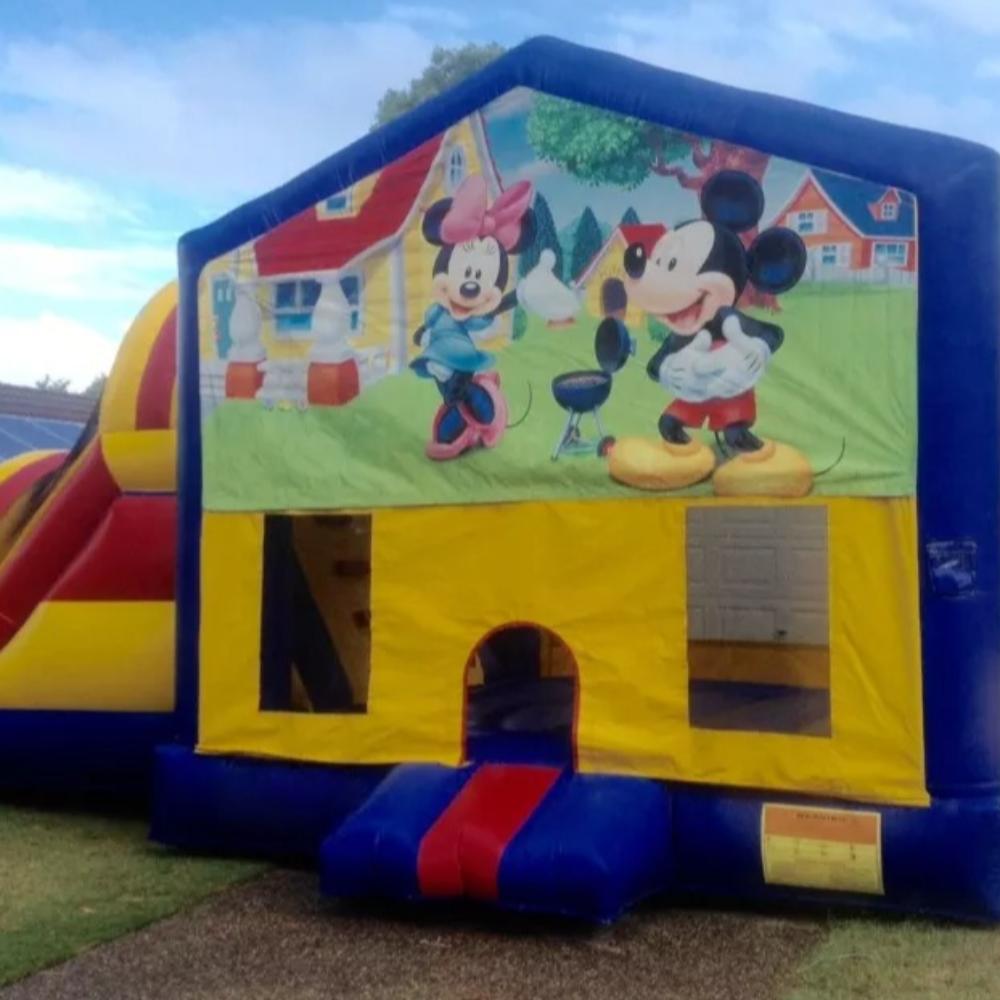 Mickey and Minnie Large Banner Jumping Castle